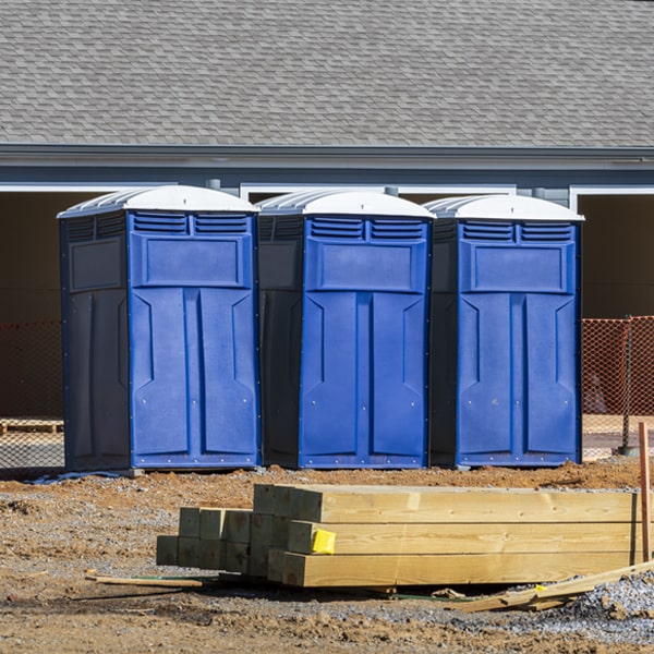 how do you dispose of waste after the porta potties have been emptied in Greentop